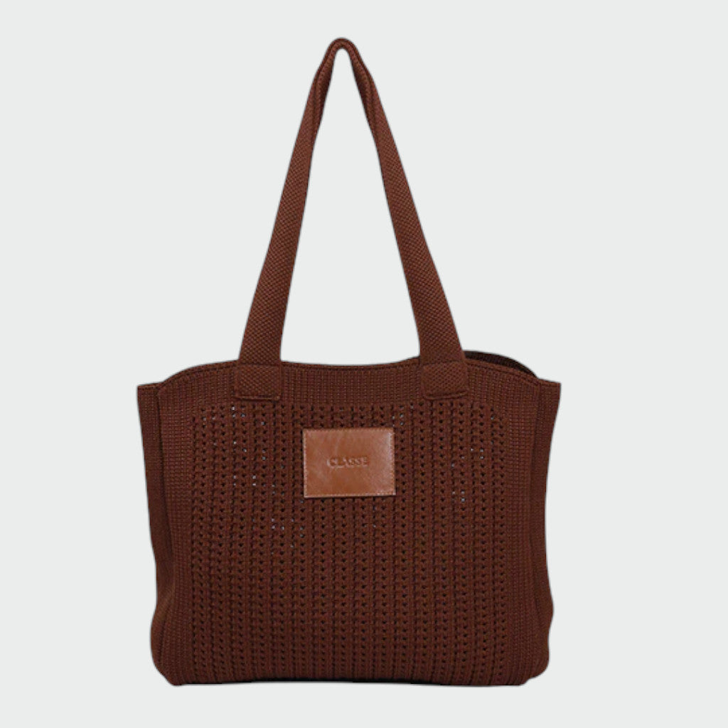Bolsa Crochê Classe Couro Lilla ref. 3308