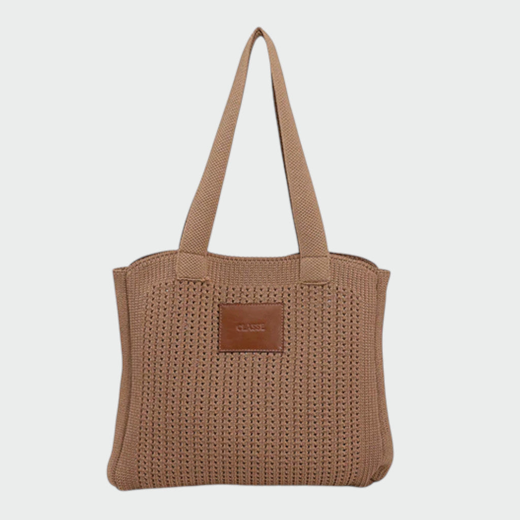 Bolsa Crochê Classe Couro Lilla ref. 3308