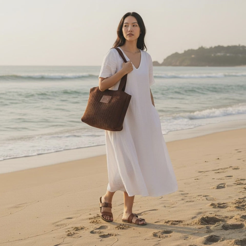 Bolsa Crochê Classe Couro Lilla ref. 3308